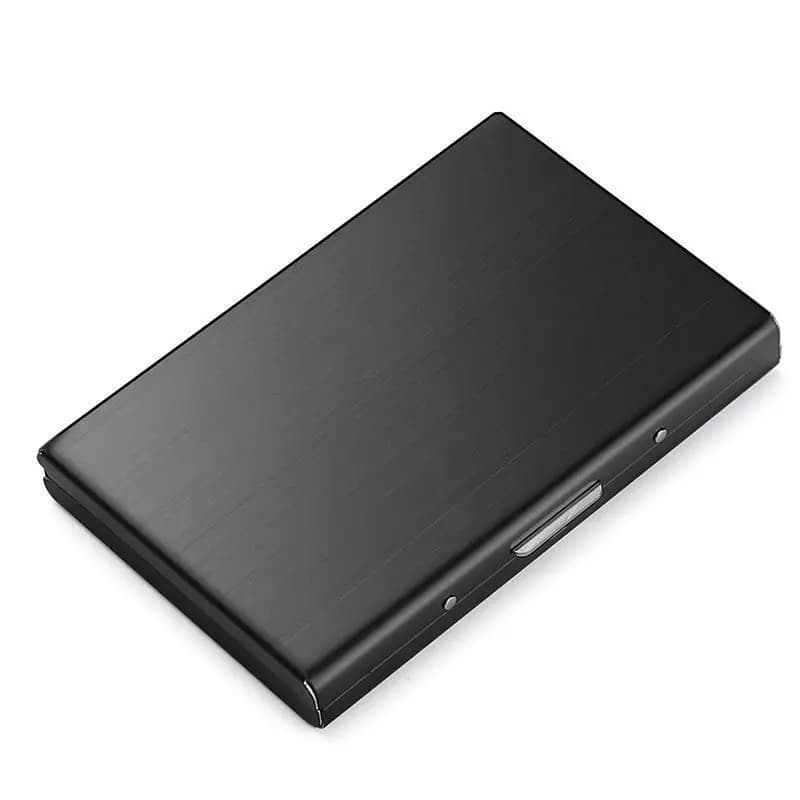 Anti‑RFID Metal Card Holder Stainless Steel Slim Credit ID Card Wallet Portable Business Card Case For Men Women