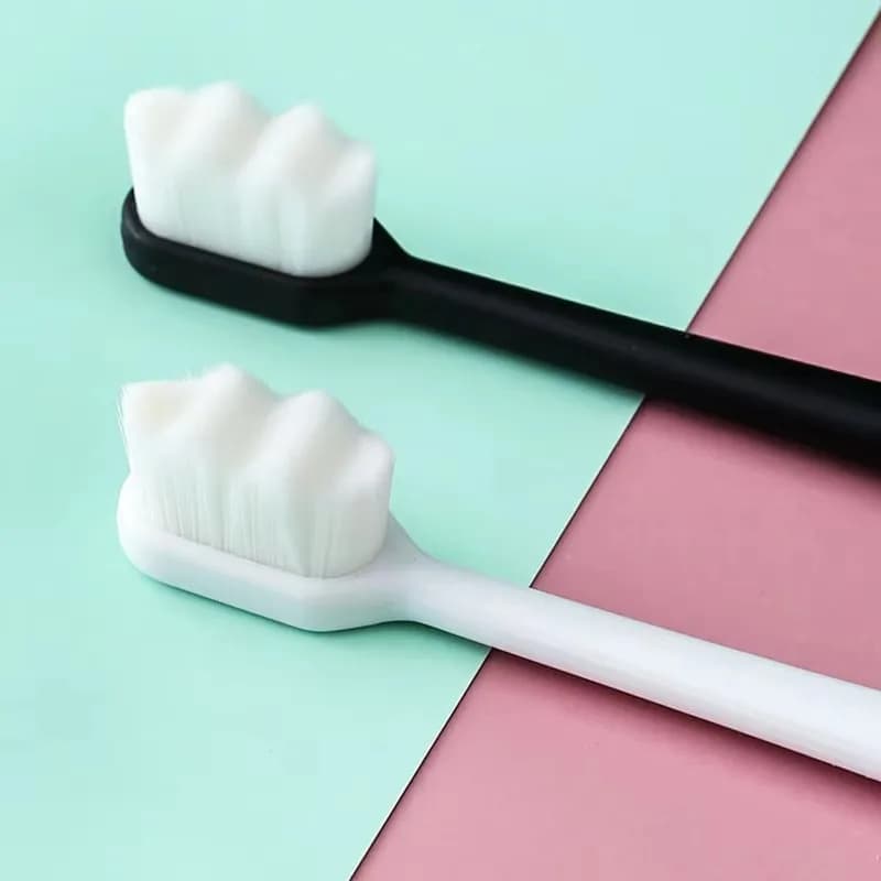 3/5 pezzi spazzolino morbido ultrafine milioni di setole nano spazzolino da denti per adulti denti pulizia profonda spazzolino orale dentale da viaggio portatile