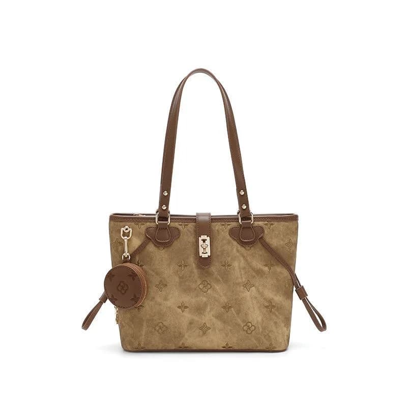 Autumn Winter New Women Bag Retro Niche Tote Large Capacity Embroidery Commuter Handbag Shoulder Bag Ladies Purse Trend