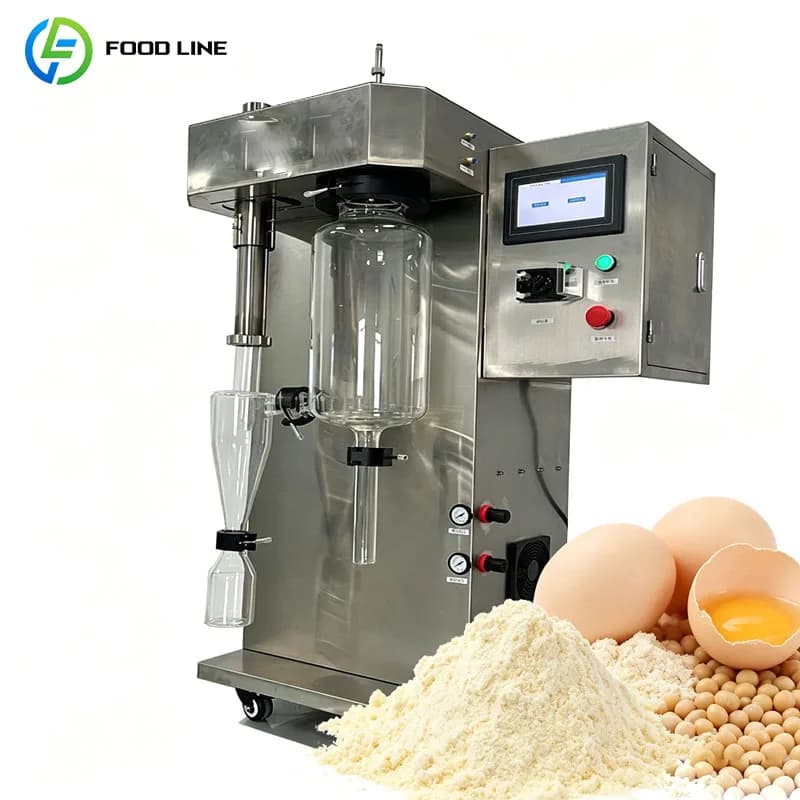 Lab Spray Dryer Dairy Whey Soy Protein Egg Powder Food Manufacturing Equipment Customized