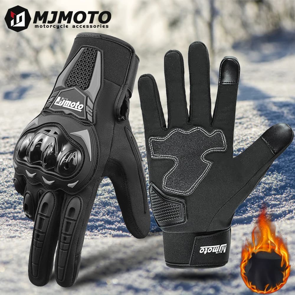 Men's Antique Riding Gloves For Motorcycle Autumn Winter Waterproof Motorcycle Gloves Motocross Bike Touch Screen Cycling MTB Luvas Moto