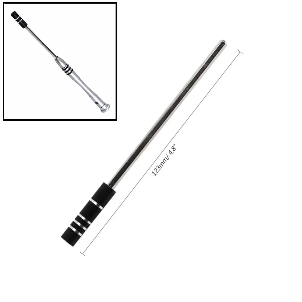 Barra di prolunga magnetica per albero etale per punte per cacciavite Adattatore per codolo esagonale da 123 mm Strumento per spazi stretti a portata profonda Costruzione in acciaio