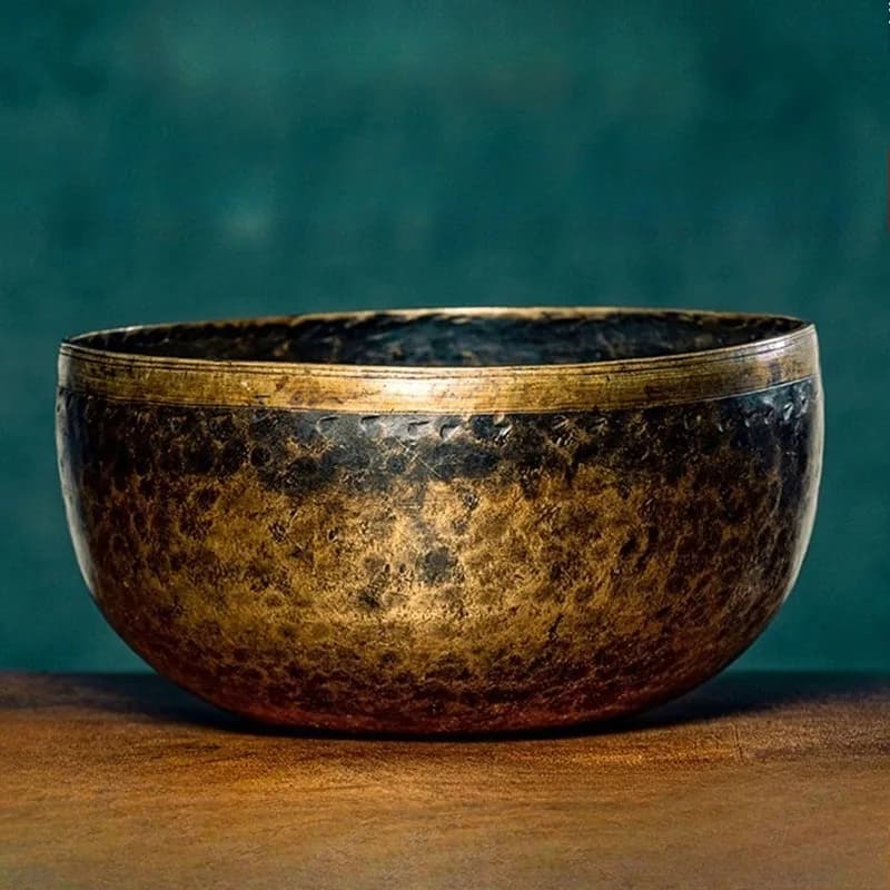 Old Singing Bowl Copper Nepal Handmade Tibetan Bowls Retro Yoga Meditation Buddhism Sound Bowl Portable Zen Music Instrument