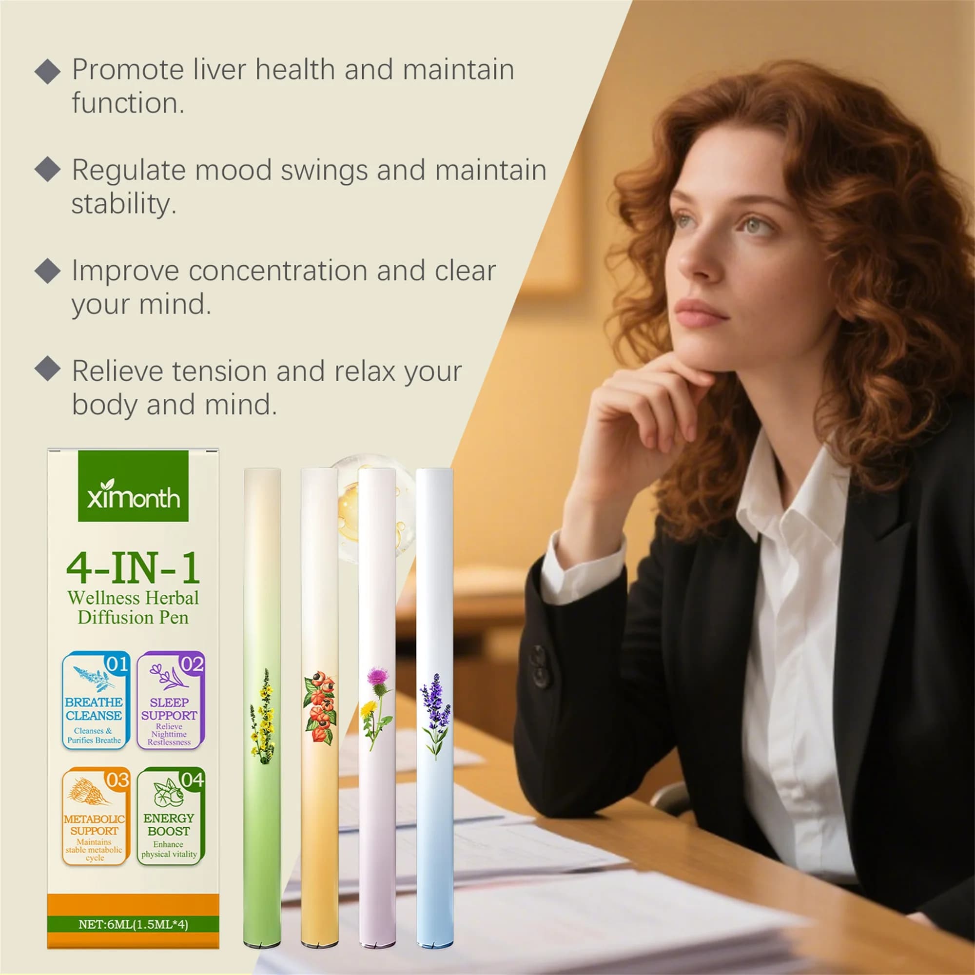 Diffusore di Aromi Organico con Oli Essenziali per Relax e Riduzione dello Stress - Deodorante per Ambienti a Base Vegetale