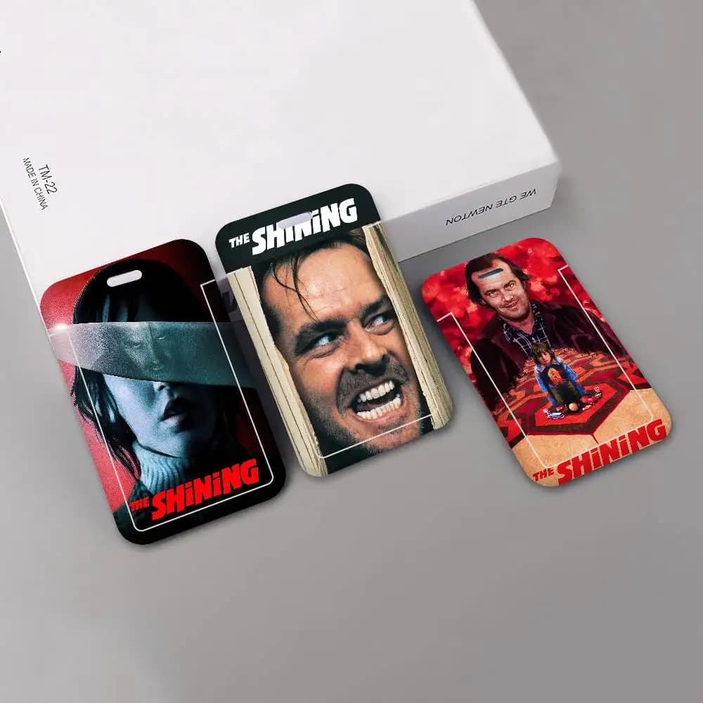 Porta Carte di Credito Horror Movie The Shining con Cordino da Collo, Porta Tessere Bancarie, Porta ID Studenti con Laccetto