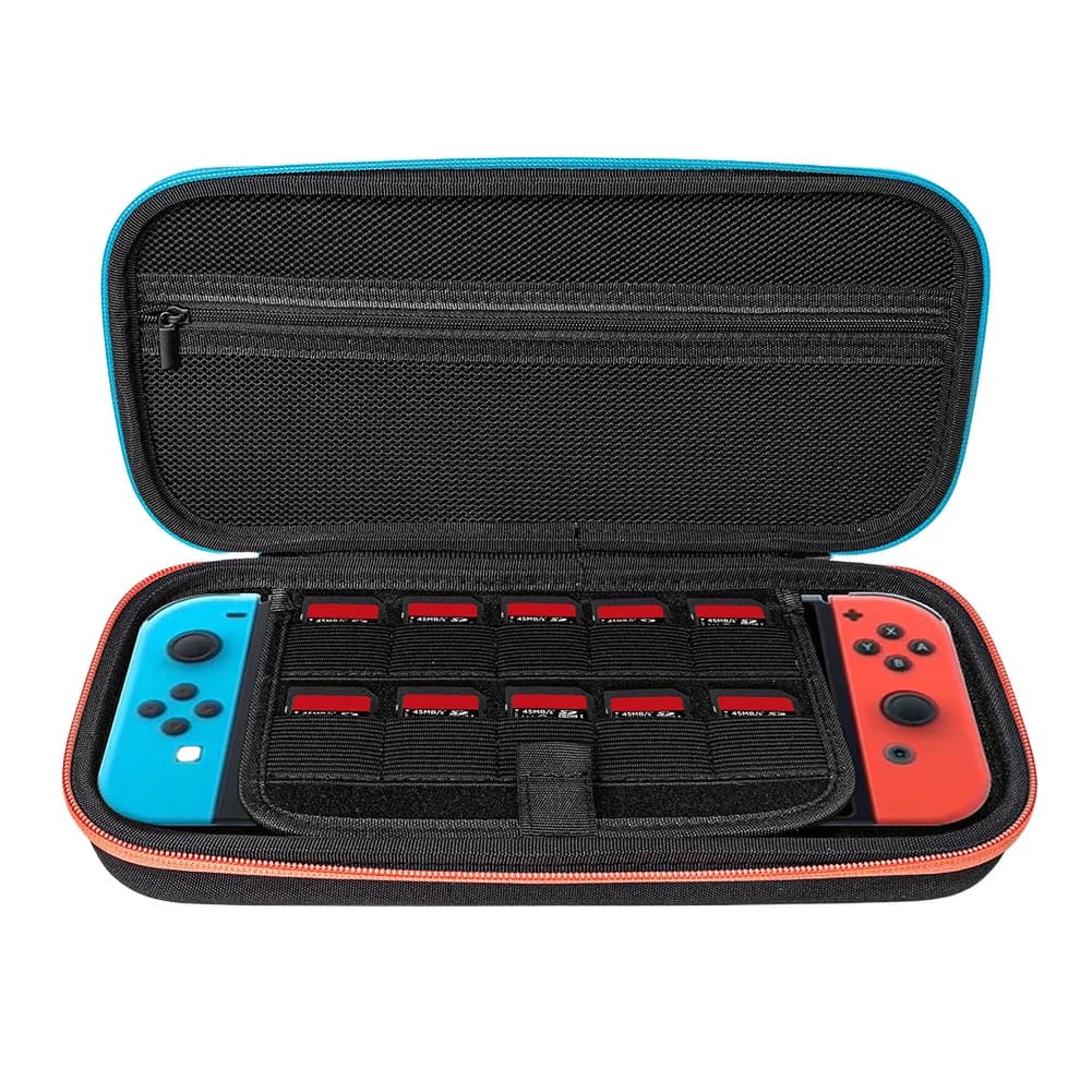 Custodia da trasporto per Switch 2 e Switch OLED, borsa antiurto con cerniera e porta schede di gioco, accessori per videogiochi