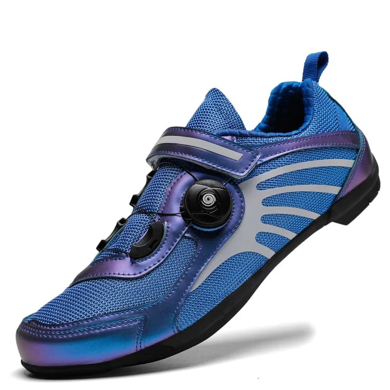Summer Men Women Breathable Mesh Mountain Bike Shoes, Lockless Hard Sole Cycling Sneakers For Stationary Bicycle & E-Bike Riding