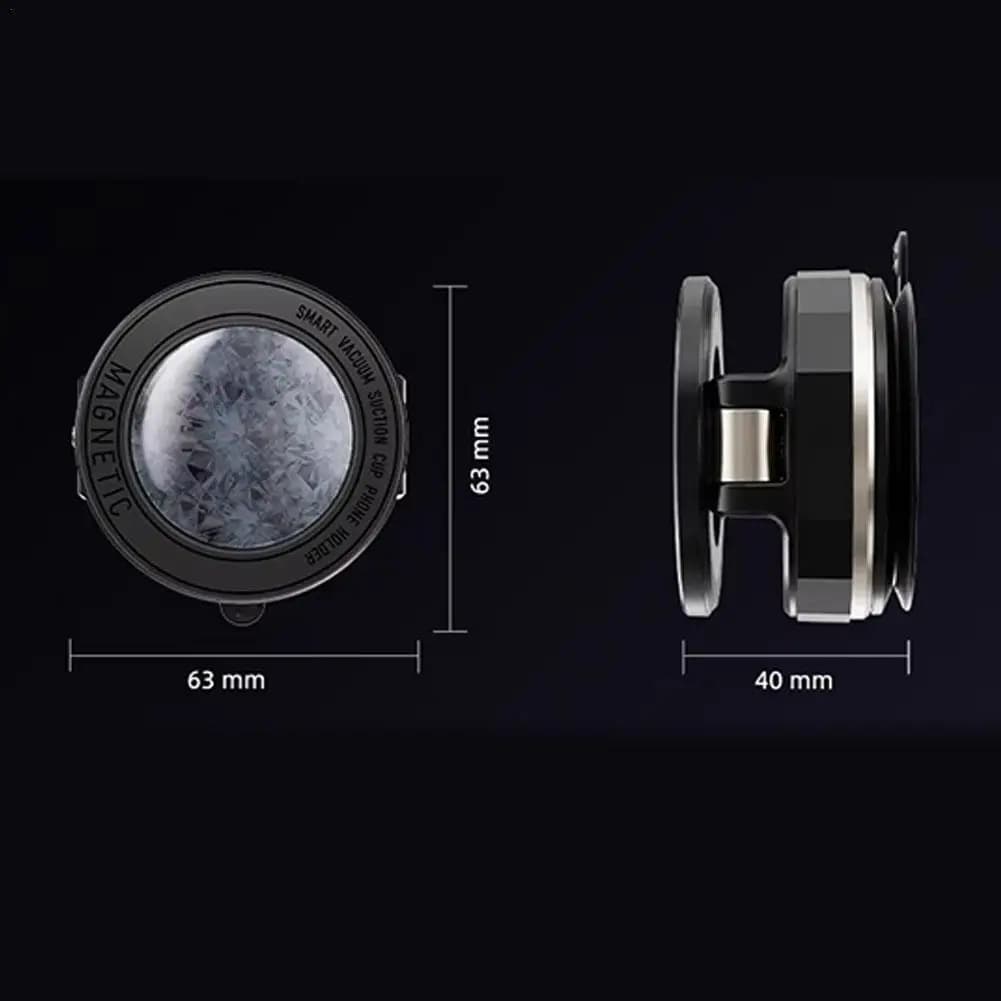 Vacuum Magnetic Phone Holder Vacuum Suction Magnetic Phone Holder Foldable Car Mount Good-looking Rotatable Vehicle Accessories