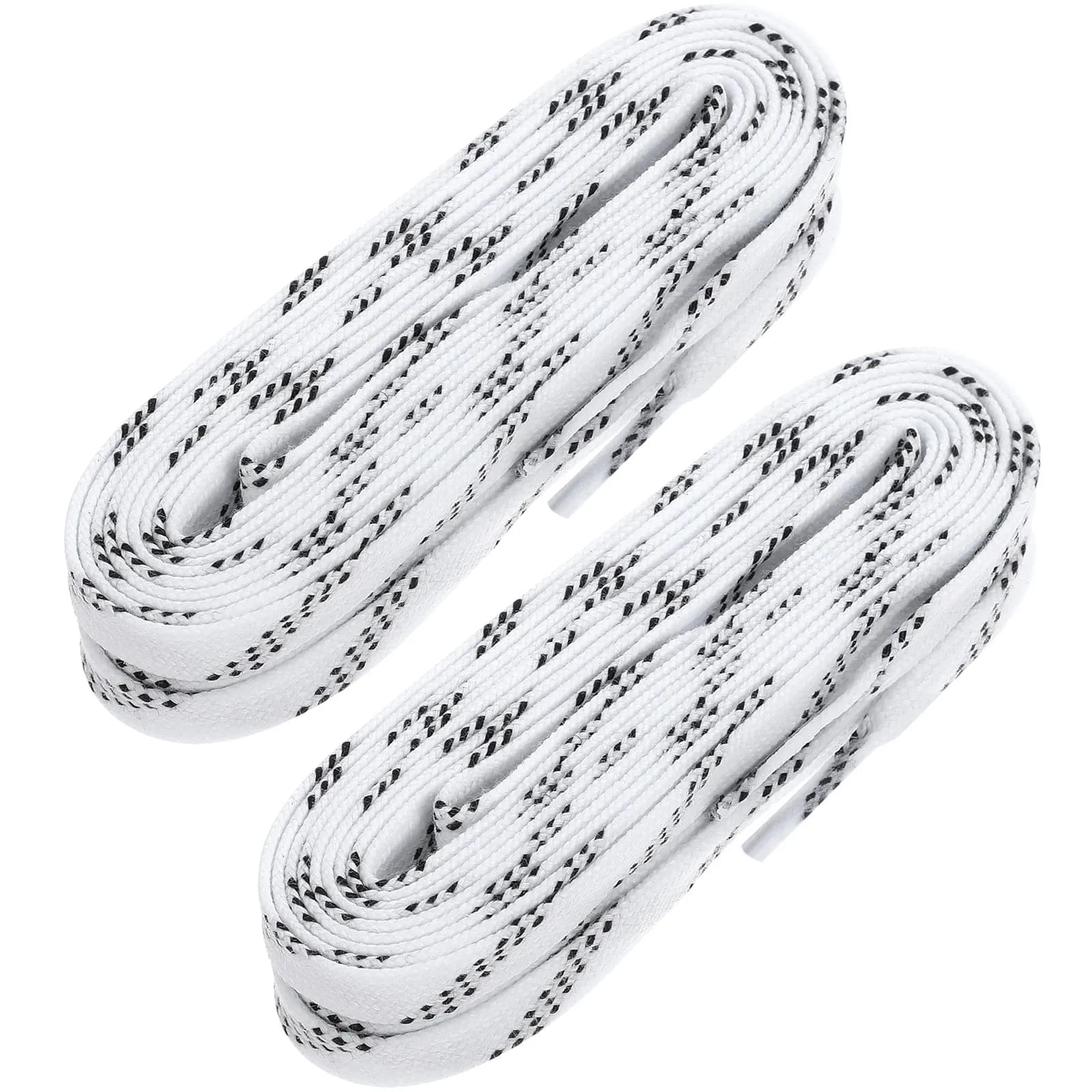 1Pair Professional Anti-Fracture Shoelaces Frostproof Ice Hockey Skate Shoe Strings for Sports Skiing White 96 Inch
