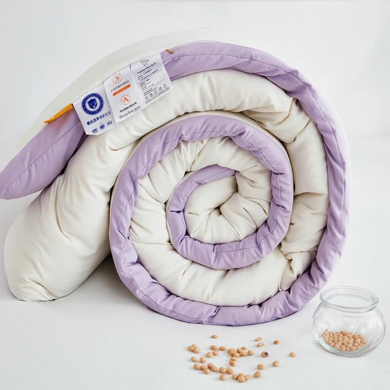 Trapunta nordica Letto singolo 150x200 Hotel Bianco Spessore Piumino invernale Imbottitura in cotone Trapuntatura per dormire autunnale per una coperta calda