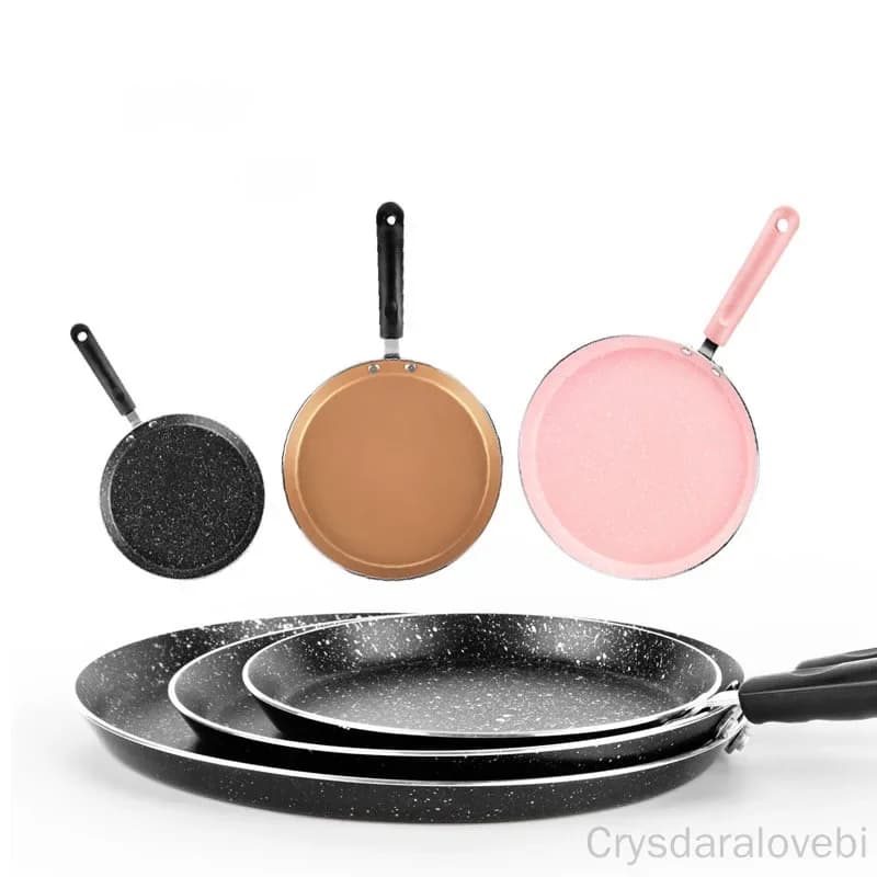 Non-stick pan Maifan Stone Wok Pizza pan Smokeless induction cooker Gas stove Kitchen utensils 6/8 /10 inch