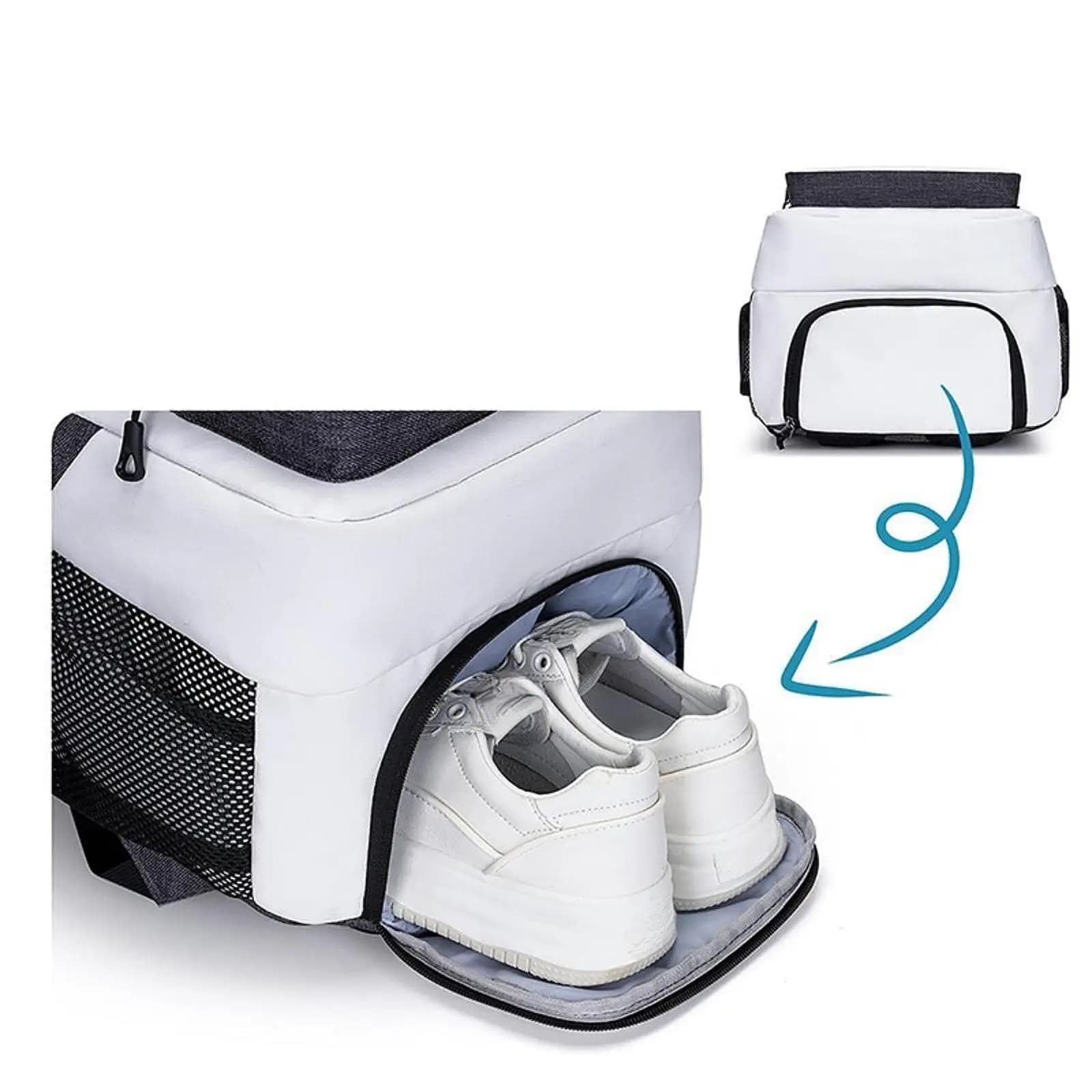 Multifunction Tennis Backpack with Pocket Breathable for Shoes, Gym and Fitness Bag, Tennis Racket Backpack