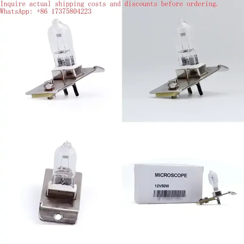 Lampadina 610 12V 50W per Microscopio a Fessura, Lampada di Ricambio per Microscopio Laite, Illuminazione per Attrezzature Oftalmiche e Microscopia da Laboratorio