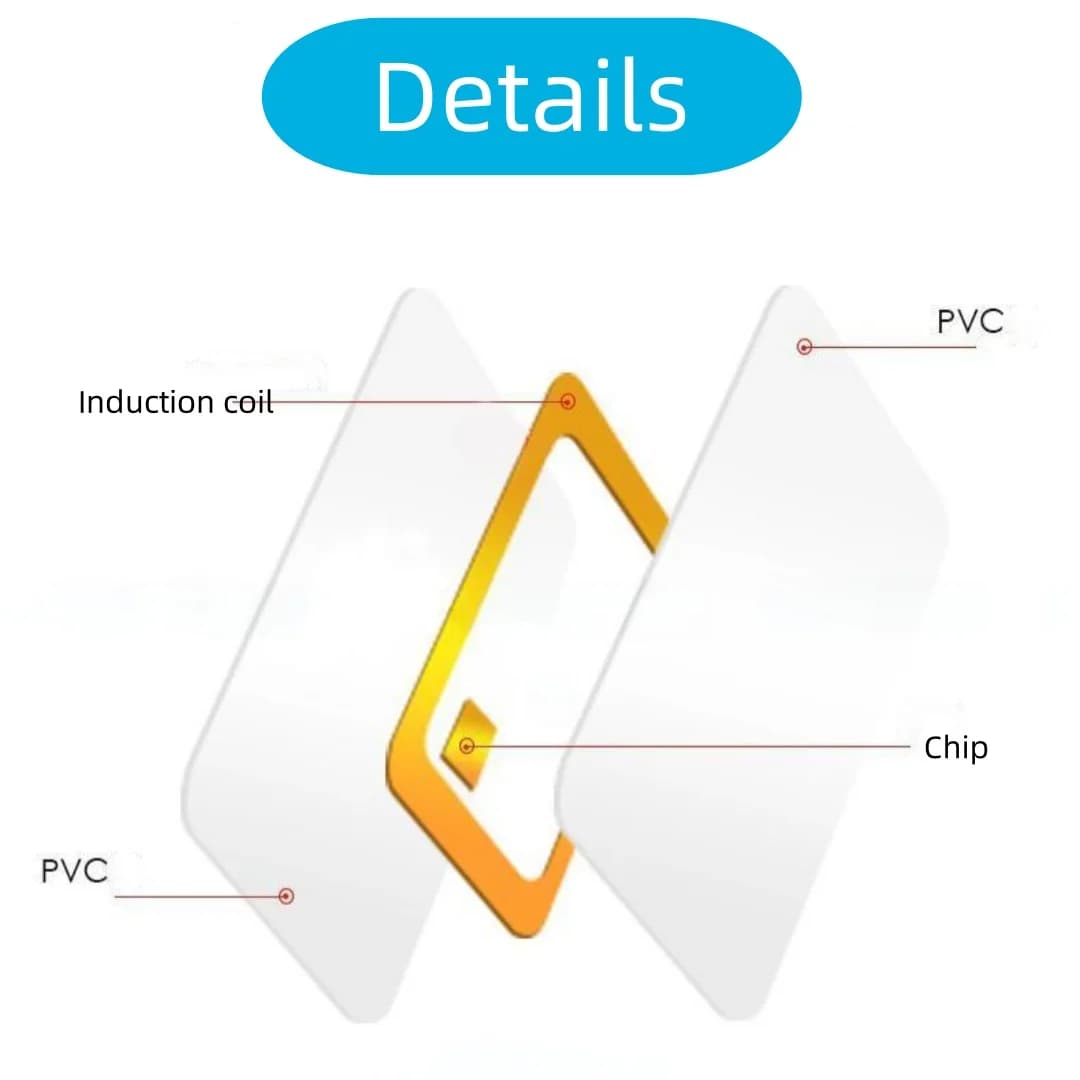 10 Carte RFID IC Stampabili, Carte Vergini NFC 13.56MHz per Controllo Accessi, Carte Intelligenti ad Alta Frequenza MF 1K S50