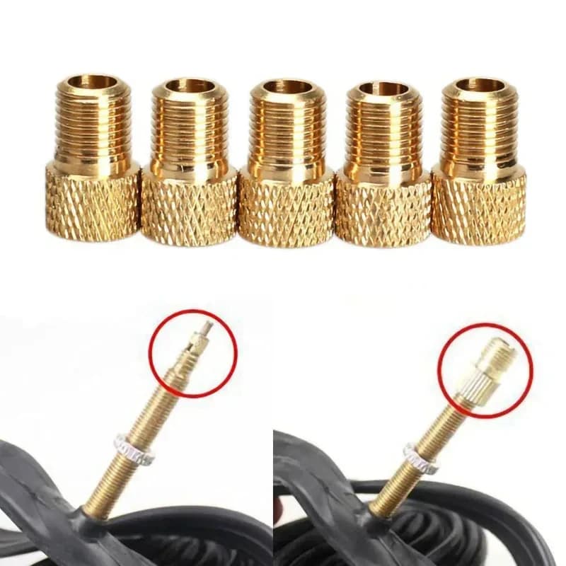 Adattatore per valvola da 2-16 pezzi, convertitore per pompa, adattatore per valvola in rame, ugello per gas, tubo, attrezzo, accessori per bici e biciclette