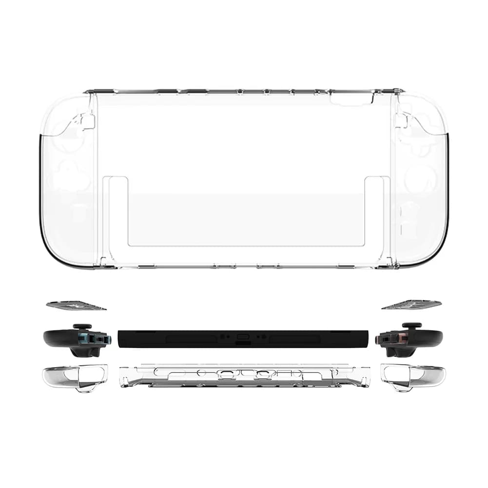Custodia Protettiva Trasparente Anti-Caduta Staccabile per Switch 2 - Accessori per Giochi