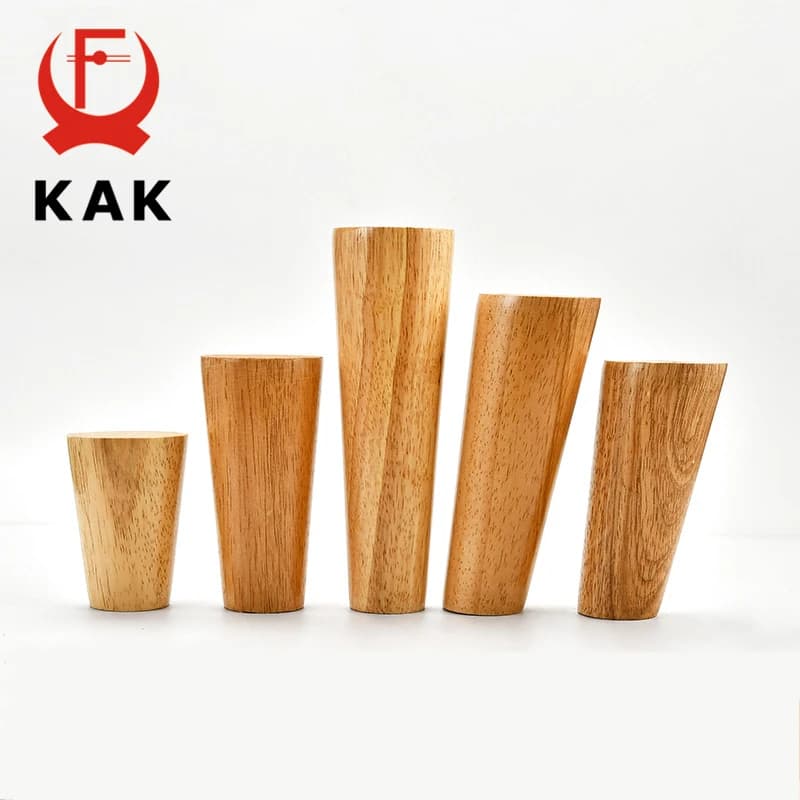 KAK 4pcs In Legno Massello Mobili Gamba Tavolo Piedini In Legno Cabinet Gambe del Tavolo di Modo Ferramenta Per Mobili di Ricambio Per divano Letto