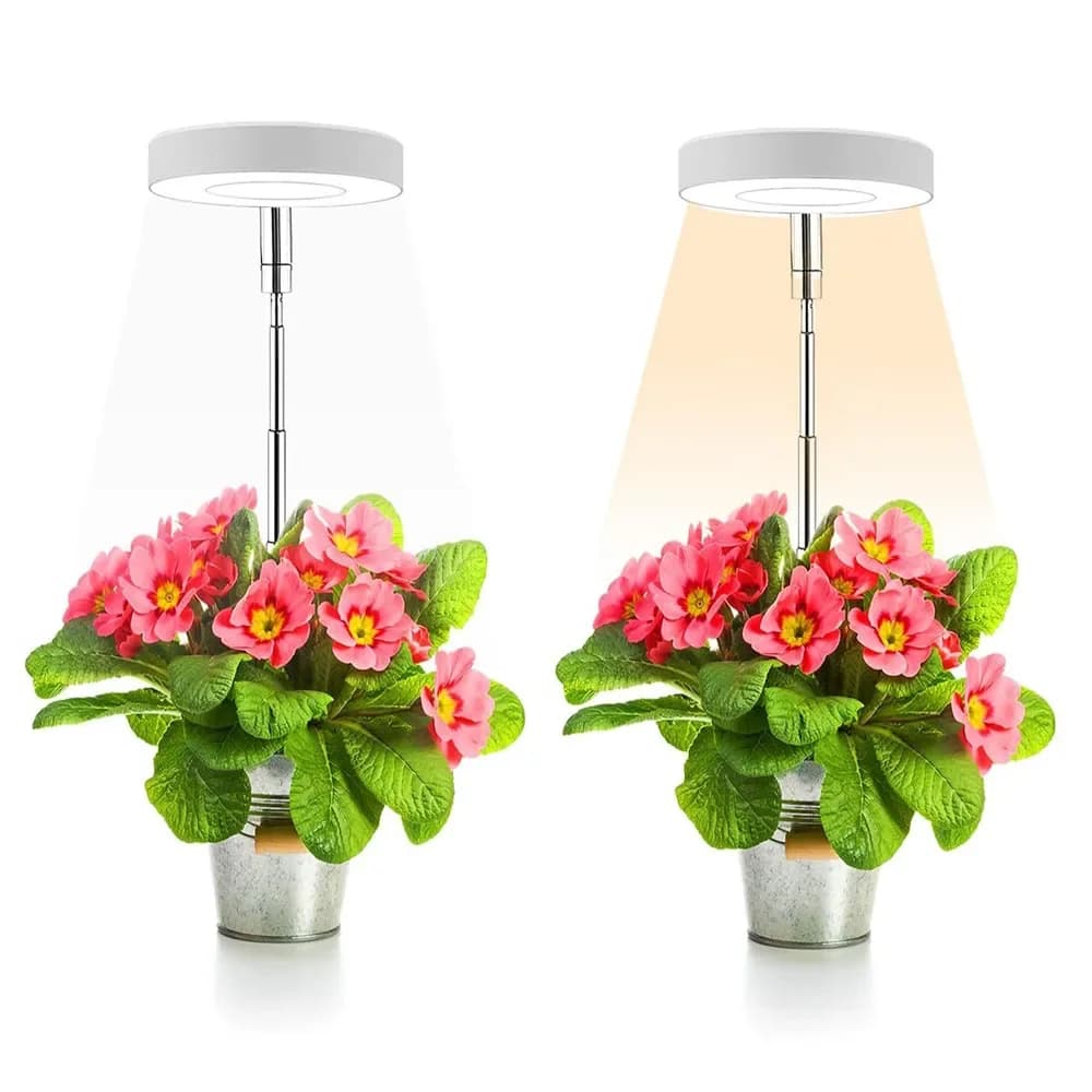 Lampada LED per la crescita delle piante, mini lampada a spettro completo, con asta telescopica per regolare la luminosità.
