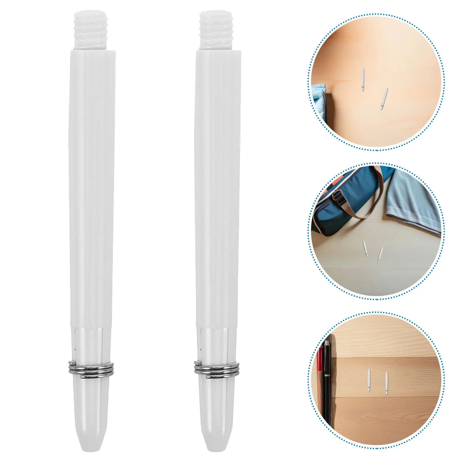 100 Pezzi Aste Filettate in Nylon per Freccette, 2 Ba, Aste di Ricambio con Attacco Stabile per Punte in Acciaio, Filettate, Antiscivolo, Accessori per Freccette