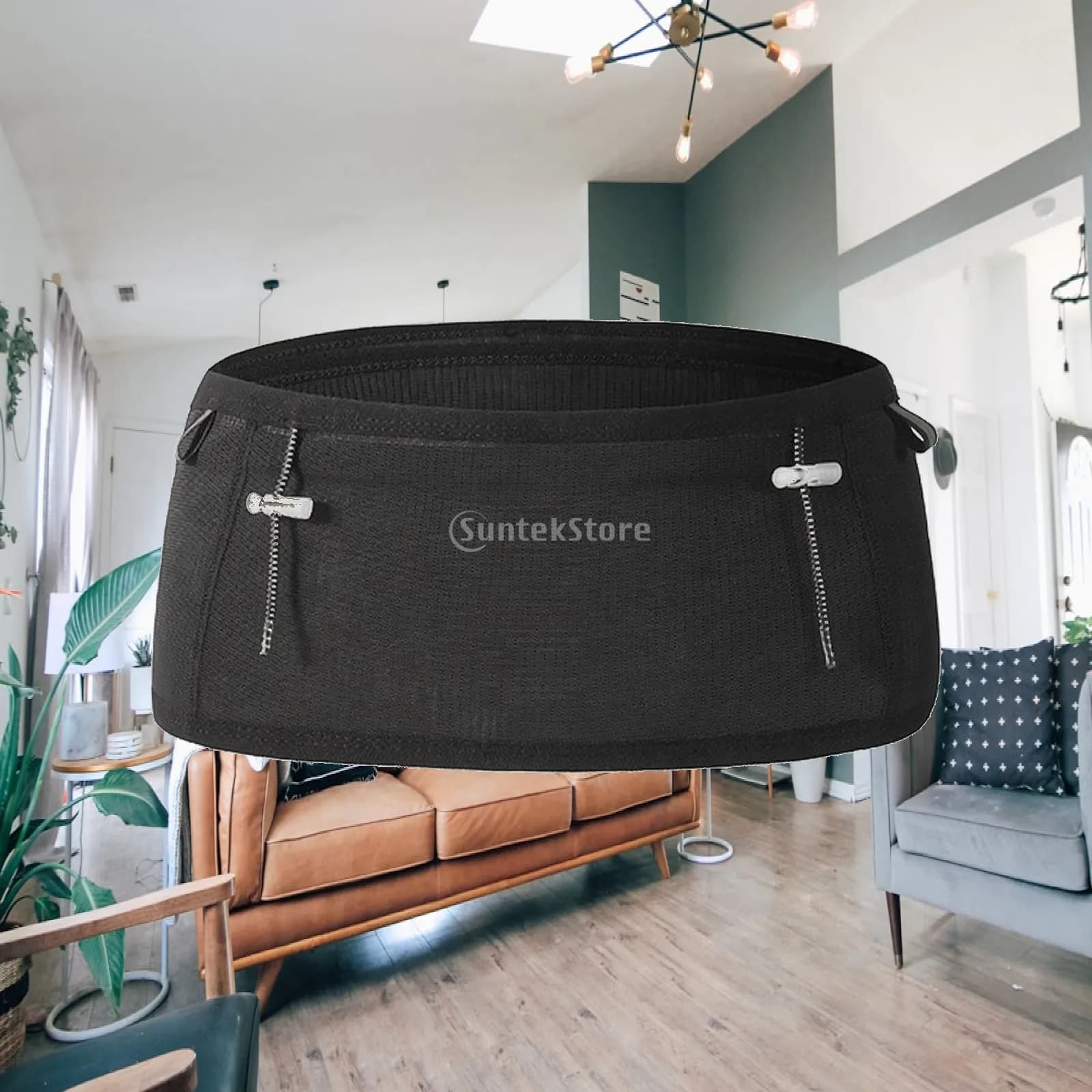 Running Waist Pack with Zippered Pockets Breathable Mesh Running Belt with Loops Bag Quick-Drying Adjustable for Runners