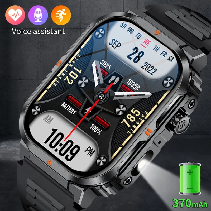 LIGE Nuovo Smartwatch con Display HD da 2.01 Pollici per Uomo e Donna, Monitoraggio della Salute, Sport all'Aperto, Fitness, Impermeabile, Compatibile con Android e iOS