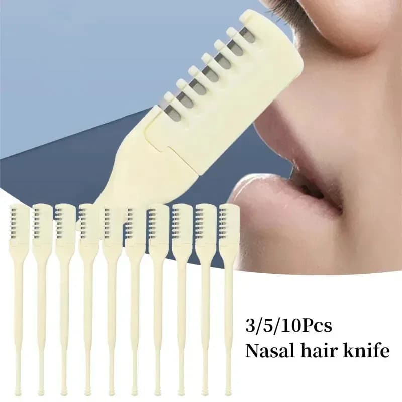 Clean and finish!360 ° Rotating nose haircut, manual cleaning without dead corners, eyebrow shaping, a man's face device