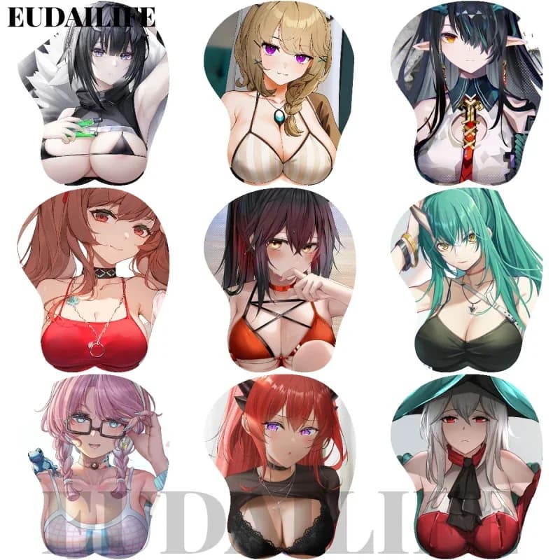 Arknights Hoshiguma Skadi Surtr 3D Mousepad Mano Poggiapolsi Mouse Pad Mousepad Silicone Oppai Morbido Mouse Zerbino Ufficio Lavoro Regalo
