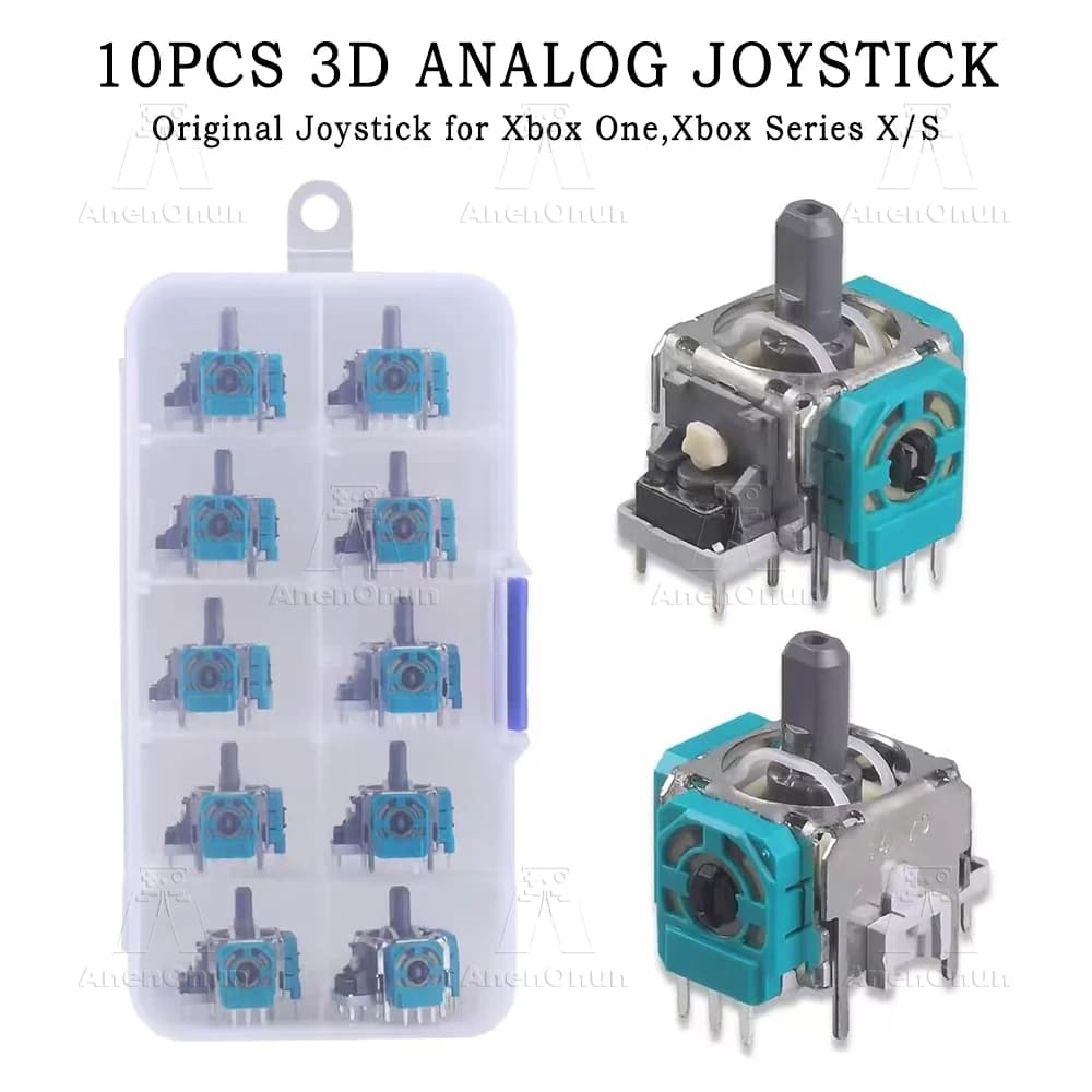 10PCS Originale ALPS Joystick 3D Analogico Thumbstick Parte di Riparazione di Ricambio per Xbox One/Xbox Serie X/Xbox Serie S Controller