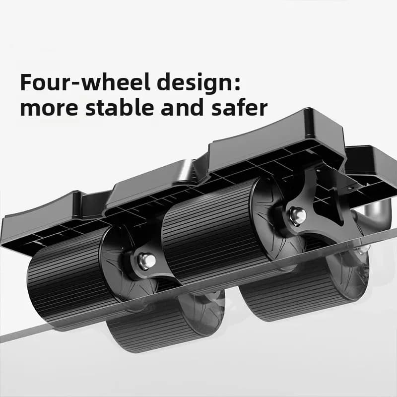 Intelligent Counting 4‑Wheel Ab Rollers, Automatic Rebound Abdominal Muscle Trainer Portable Home Core Fitness Equipment