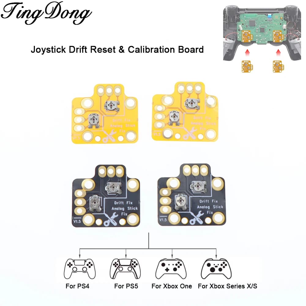 2/4/10 Pezzi Scheda Universale di Reset e Calibrazione Joystick 3D per Controller PS4/PS5/XBOX One, Regolazione Drift Sinistro e Destro