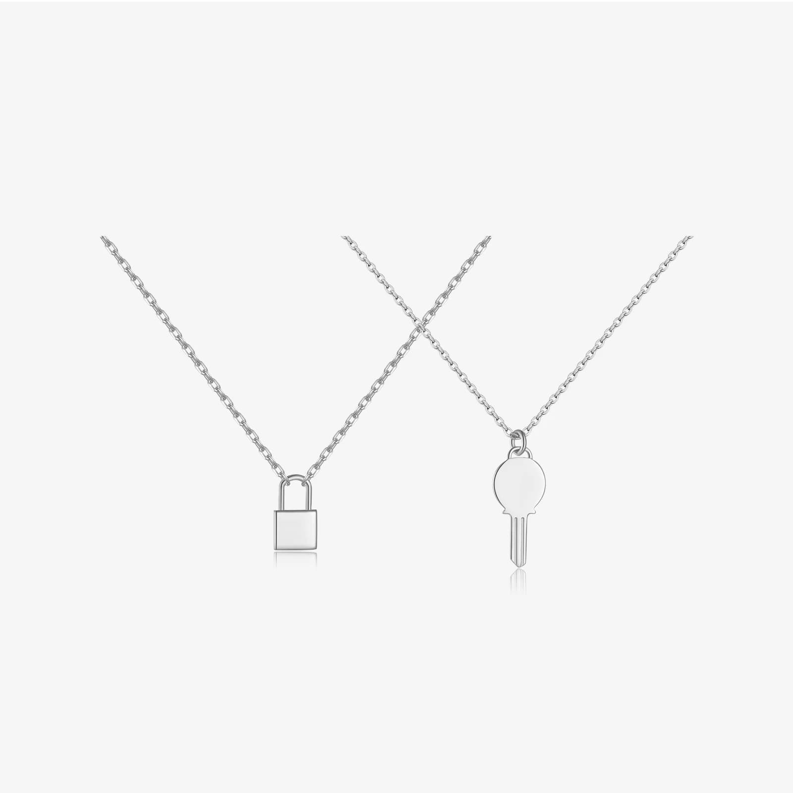 VEWANT 925 Sterling Silver Silver Chiave Blocco Ciondolo Catena Lunga Donne di Tendenza 2024 Gioielleria Raffinata Gioelleria Raffinata E Alla Moda Del Partito