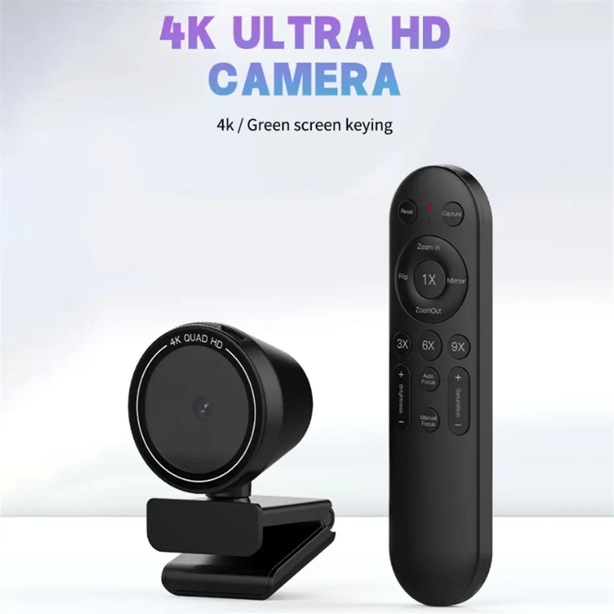 DT81 4K HD Computer USB Webcam for Live Streaming, Online Classes, Video Conference Autofocus Camera with Remote Control