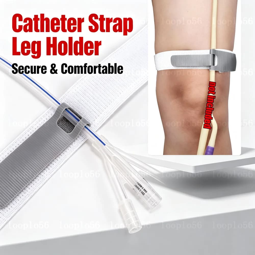 Stable Catheter Fixator Comfortable Elastic External Urine Bag Tube Leg Holder Fixation Band Fixation Strap Adjustable