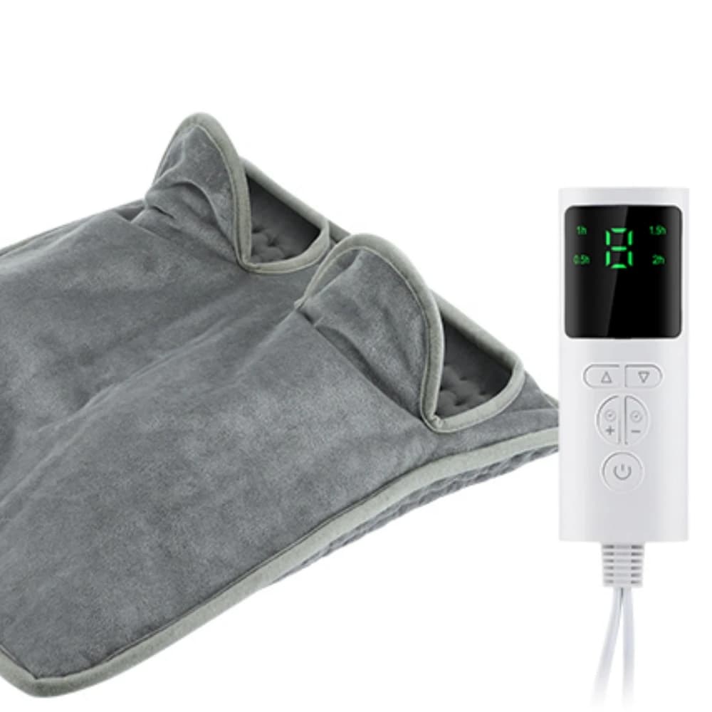 Scaldapiedi bifacciale sotto il cuscino riscaldante da scrivania Coperta invernale elettrica per uomo e donna Lavabile in lavatrice per letto, ufficio, casa