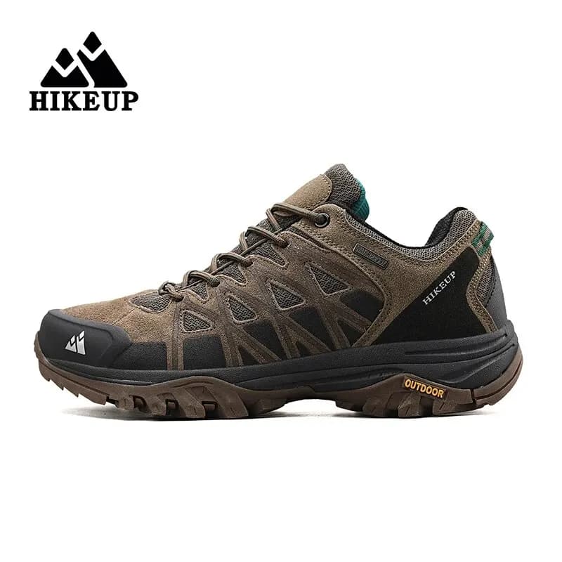 HIKEUP Scarpe da esterno alla moda Escursionismo Sport da uomo Casual Stivali da trekking da montagna Scarpe da ginnastica da campeggio per uomo Antiscivolo resistenti all'usura