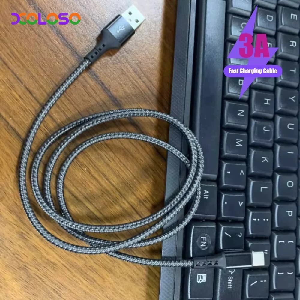 Cavo di ricarica rapido USB tipo C per Samsung Galaxy S10 S20 S21 S22 S23 A12 A13 A32 A22 A51 A52 A53 Cavo caricatore dati USBC 1m