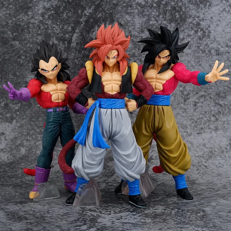 Anime Dragon Ball GT Super Saiyan 4 Gogeta Son Goku Vegeta PVC Action Figure Statue Collection modello di gioco giocattoli per bambini regali per bambole