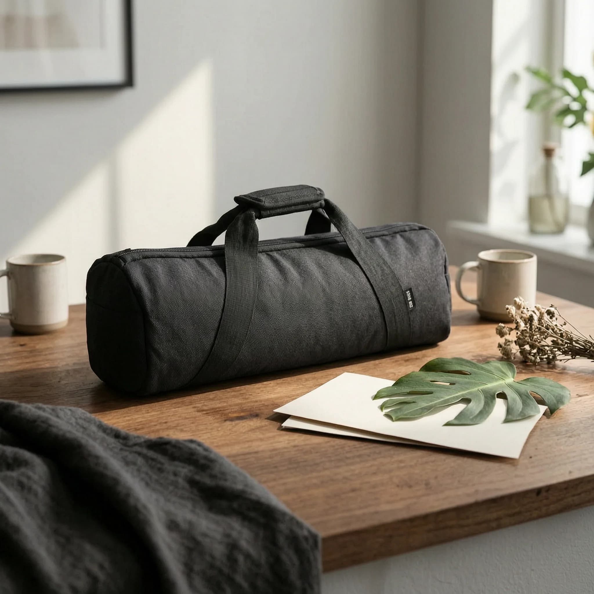 Anchor Storage Bag Heavy Duty 1680D Oxford Cloth Dry Bag Marine Organizer Cylindrical Anchor Carry Bag for Boat Trips