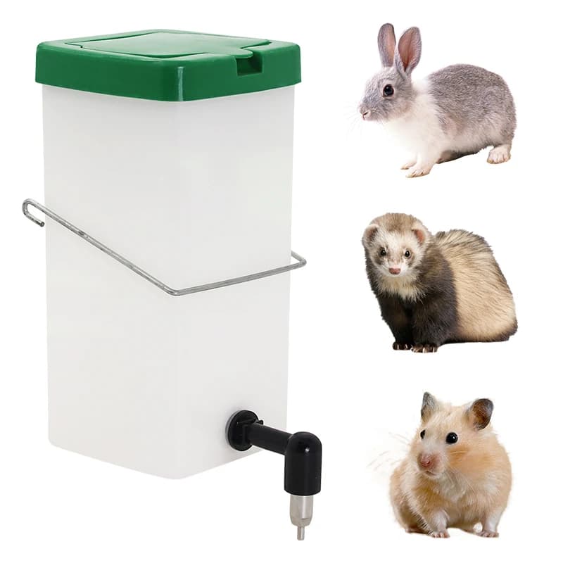 Drinker for rabbits 500ml/1000ml Water bottle for small animals without dripping Bottle for drinking nipples for rabbit/ferrel/Hamster/Guide