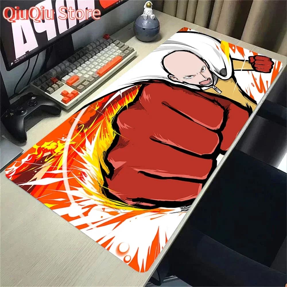 Anime Kawaii Accessori da gioco Tastiera Mousepad ONE PUNCH-MAN Speed Mouse Pad Gamer Tappetini da scrivania per computer Tappetino da tavolo grande 900x400