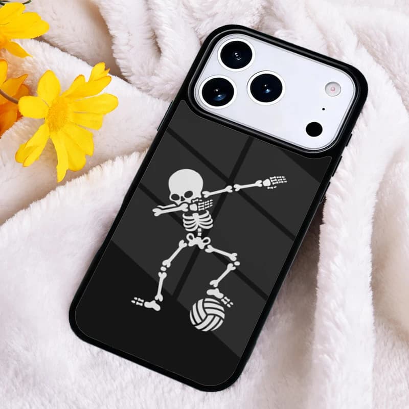 Cover for iPhone with reason 'Keep Calm and Play Volleyball' for iPhone 11 12 13 14 15 16e 17 Pro Max and iPhone 17 Air