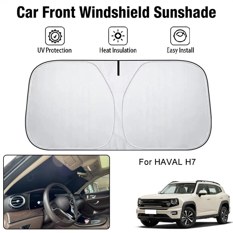 Parasole per parabrezza anteriore per auto HAVAL H7, protezione solare per interni auto, isolamento termico e blocco UV