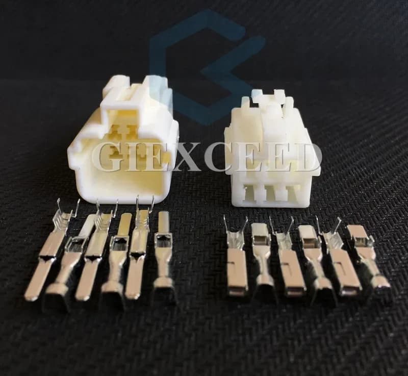 2 Sets 6 Pin 7282-1068 7283-1068 Female Male Fuel Injector Plug AC Assembly Automotive Connector