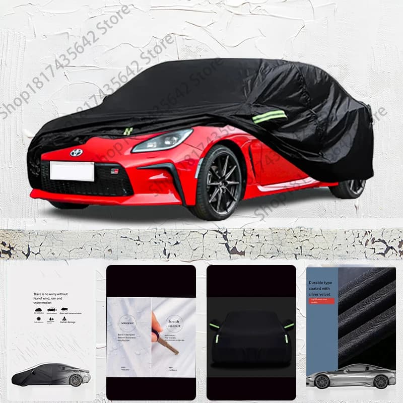 Per Toyota 86 Anti-UV Parasole Pioggia Resistente Alla Neve Copertura Nera Antipolvere Ombrello Per Auto Copertura Completa Per Auto Protezione Esterna