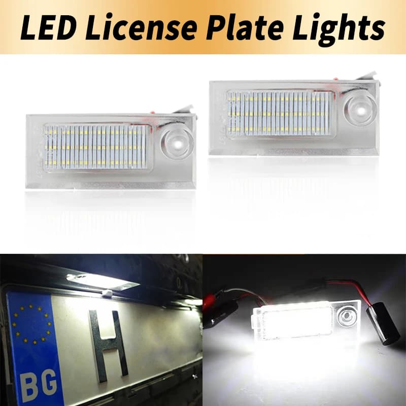 2PCS Luci targa a LED Canbus per Audi A6 C5 4B Sedan 1997 1998-2004 Lampade targa OEM # 4B5943021 Accessori Auto