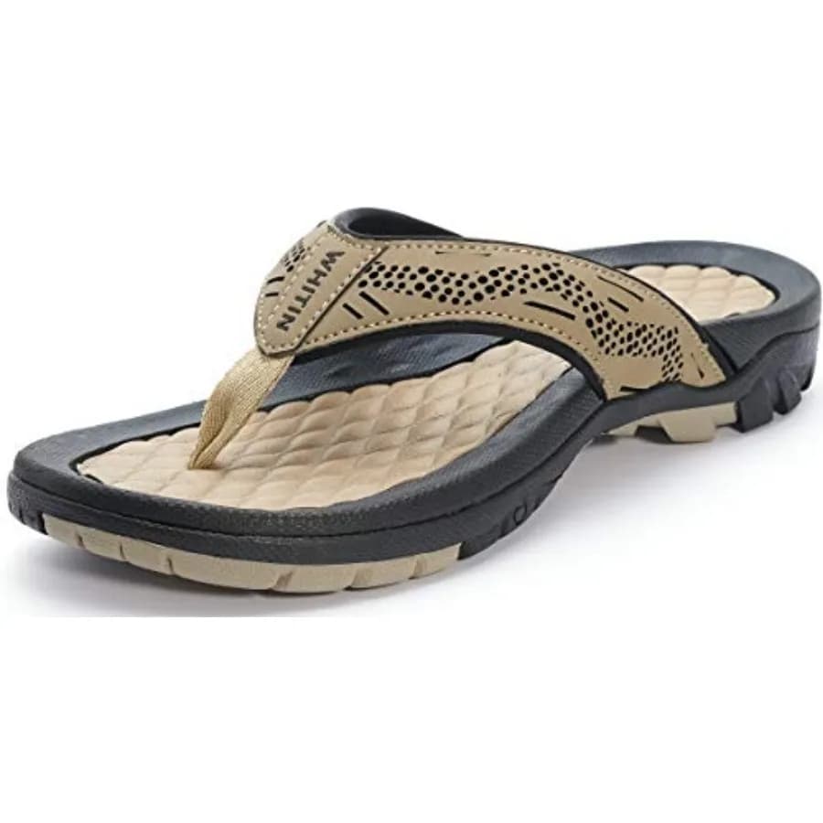 Men's Flip Flops Outdoor Thong Sandals Arch Support Slip Resistant