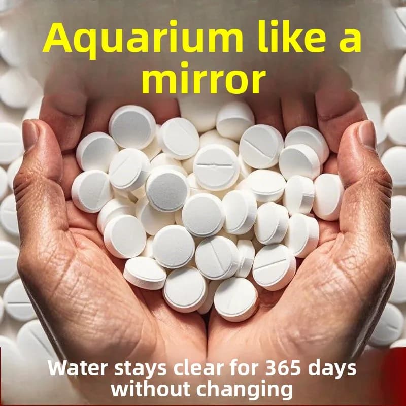 Compresse Avanzate per la Purificazione dell'Acqua per Acquari: Pulizia dell'Acqua Verde, Nessuna Sostituzione dell'Acqua, Purifica l'Acqua e Rimuove gli Odori