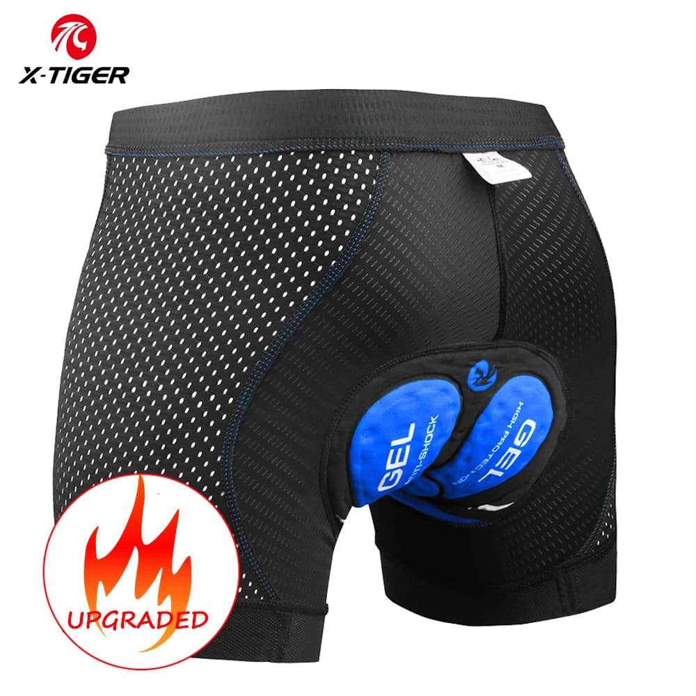 X-TIGER Underwear Cycling 5D Bike Shorts in Breathable Padded Gel Men MTB Anti-slip Handles for Horse Riding Cycling Shots Cycling