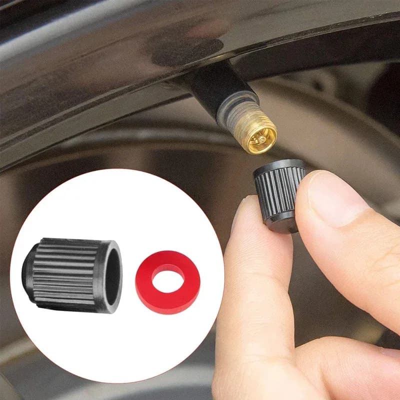 10-30 tappi per valvole per pneumatici, con anello in gomma, coprivalvole universali per auto, SUV, bici, camion, motociclette
