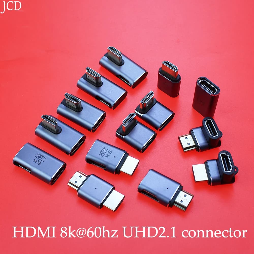 Adattatore DP compatibile HDMI Convertitore MiniDP maschio-femmina ad angolo retto da 90 gradi Connettore 8K 60HZ Mini extender compatibile HDMI